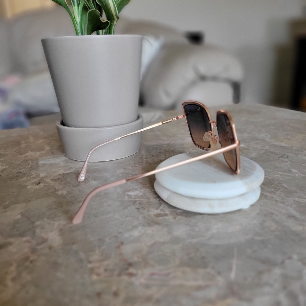 Square Cat Eye Rose Gold Frames - image 5